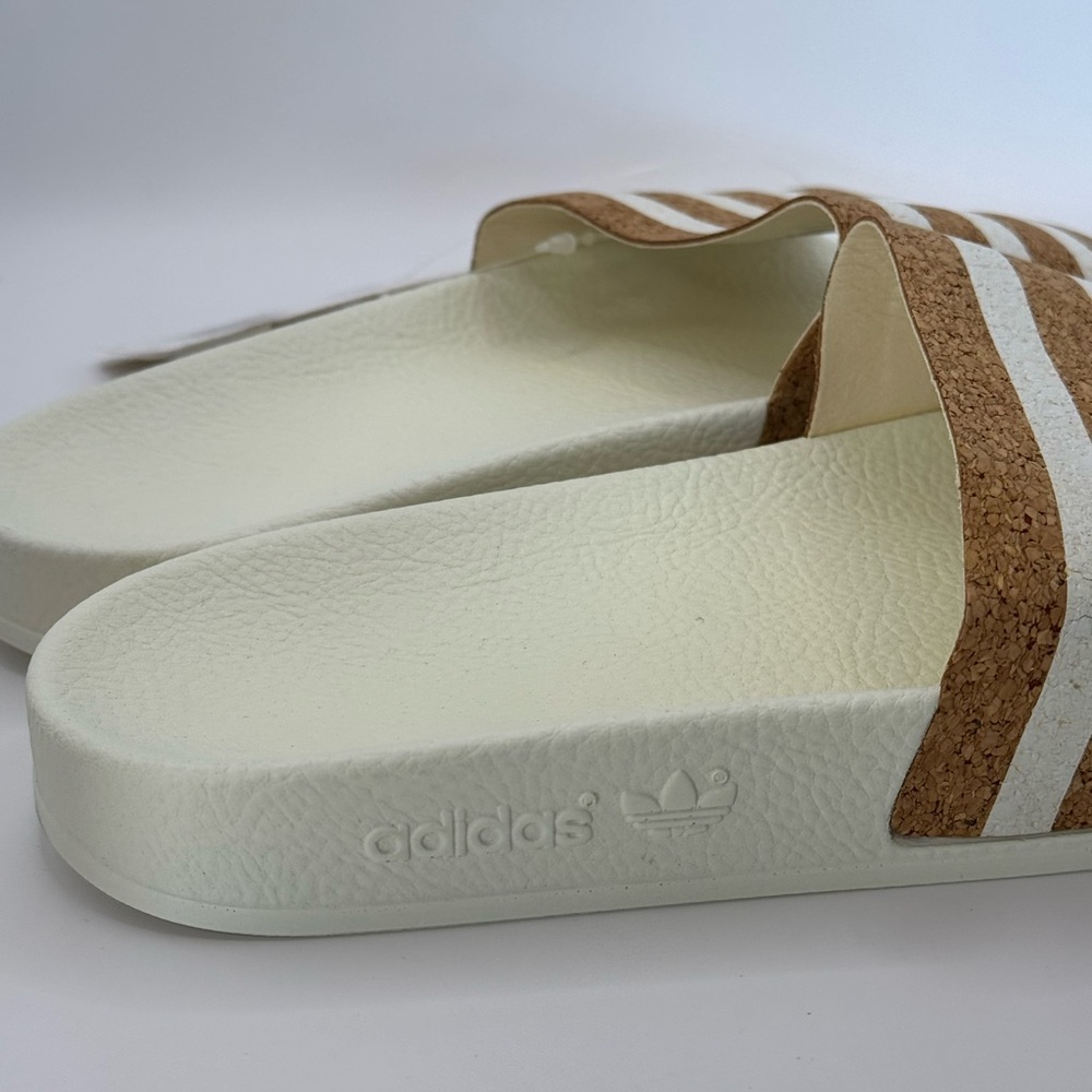NWT Adidas Adilette Slides 'Cork in Size 8 - Picture 11 of 13